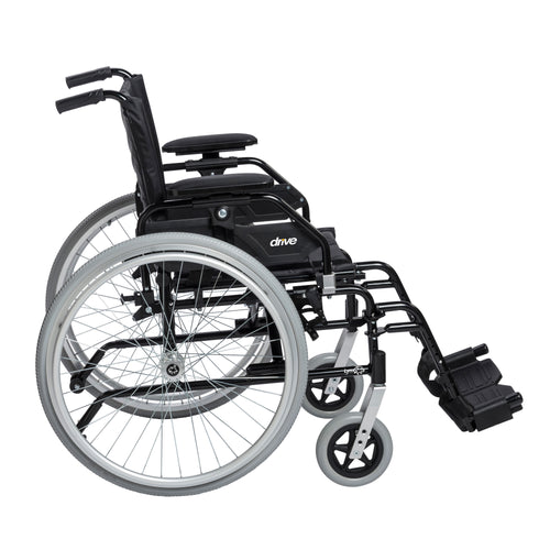 Drive Medical K520FBADDA-SF Lynx Ultra Lightweight Wheelchair, Swing away Footrests, 20" Seat